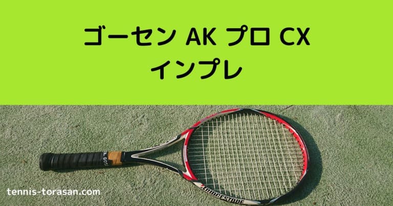 ゴーセン AK プロ CX インプレ 評価 感想レビュー 耐久特化型 | テニスタイガーの部屋