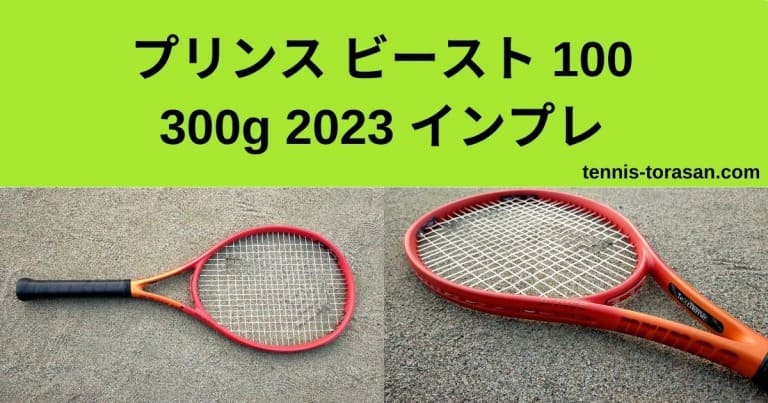 プリンス ビースト 100 300g 2023 2024 インプレ 評価 レビュー 