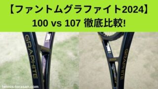 プリンス ファントムグラファイト100と107の違いを解説 2024 2025 